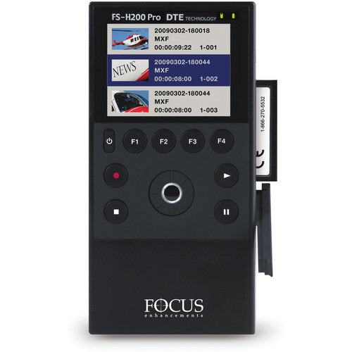 Focus Enhancements FS-H200 Pro Compact Flash DTE Recorder - NJ Accessory/Buy Direct & Save