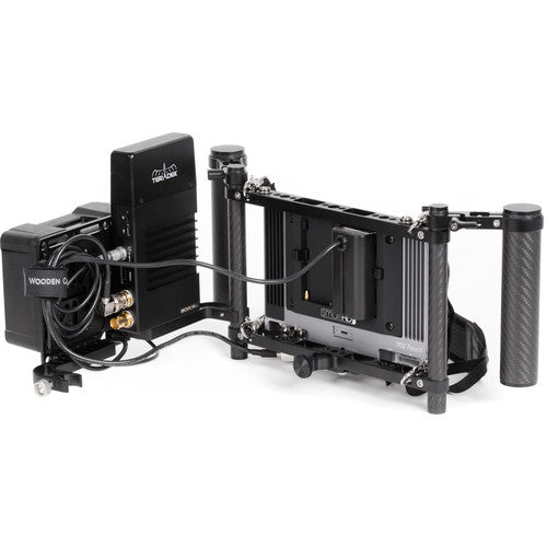 Wooden Camera Director's Monitor Cage v3 with Dual Carbon Fiber Handgrips - NJ Accessory/Buy Direct & Save