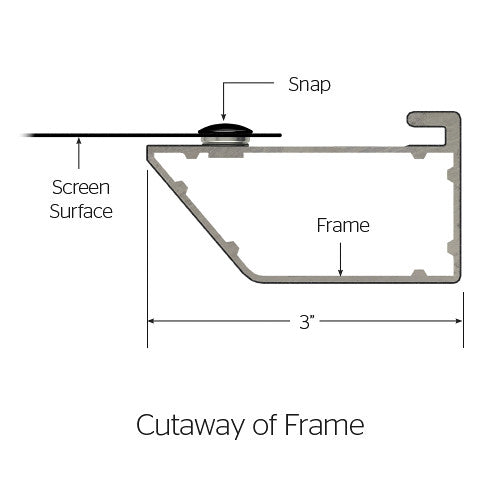 Da-Lite 24757V Cinema Contour Fixed Frame Screen