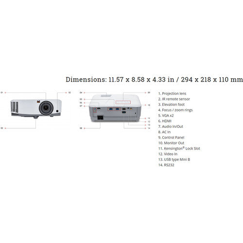 ViewSonic PA503X 3600-Lumen XGA DLP Projector - NJ Accessory/Buy Direct & Save