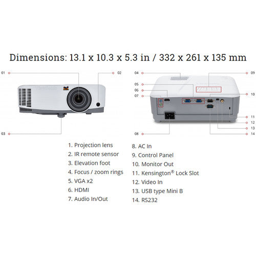 ViewSonic PG705WU 4000-Lumen WUXGA DLP Projector - NJ Accessory/Buy Direct & Save