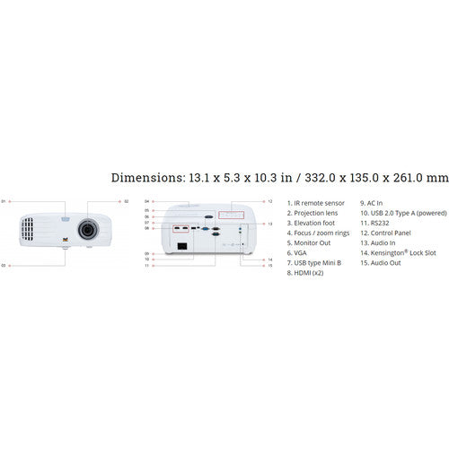 ViewSonic PG700WU 3500-Lumen WUXGA DLP Projector - NJ Accessory/Buy Direct & Save