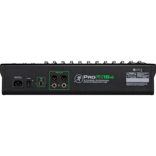 Mackie ProFX16v3 16-Channel Sound Reinforcement Mixer with Built-In FX - NJ Accessory/Buy Direct & Save