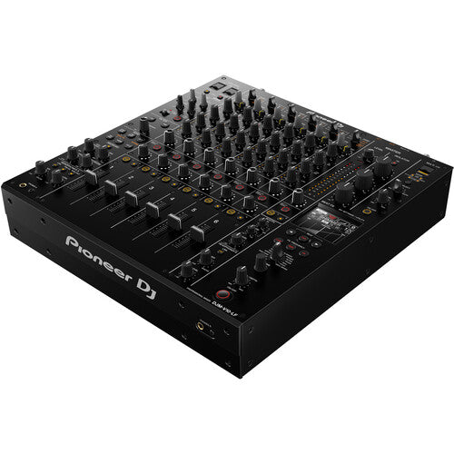 Pioneer DJ DJM-V10-LF 6-Channel Professional DJ Mixer (Black) - Cable Bundle Set Includes: XLR Cables 25ft 2 Pack + RCA Cable 25 Ft + /4 Inch TRS Instrument Cable 10ft 2Pack - NJ Accessory/Buy Direct & Save