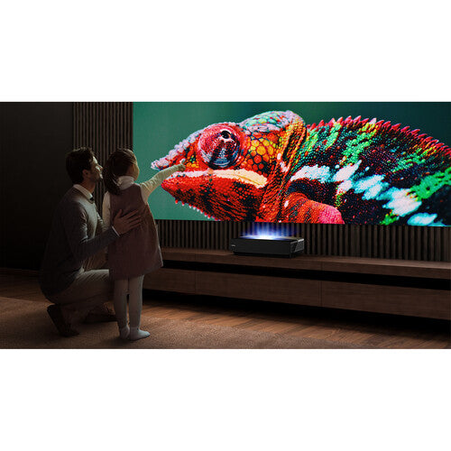 Hisense L5G 2700-Lumen XPR UHD 4K Smart Ultra-Short-Throw Laser DLP Projector & 120" Screen Bundle - NJ Accessory/Buy Direct & Save