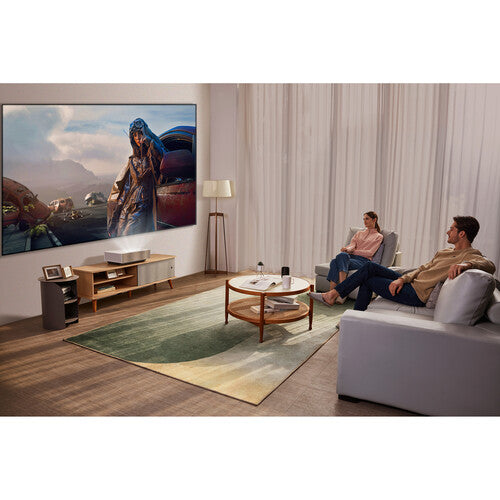 LG CineBeam HU715QW 2500-Lumen XPR 4K UHD Smart Home Theater Laser Ultra-Short Throw DLP Projector - NJ Accessory/Buy Direct & Save