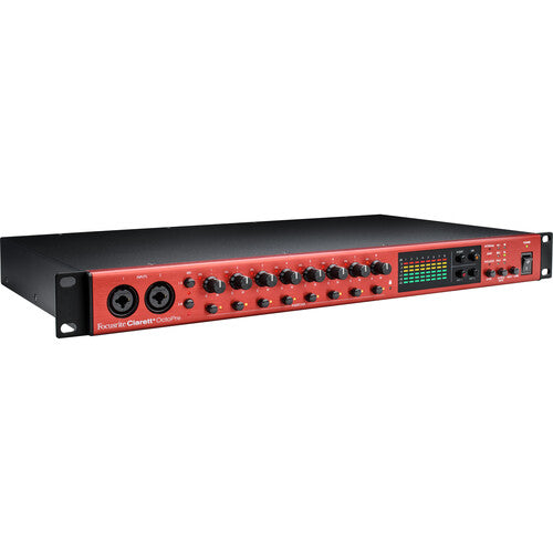 Focusrite Clarett+ OctoPre Eight-Channel Preamp with 24-Bit / 192 kHz Conversion and ADAT I/O - NJ Accessory/Buy Direct & Save