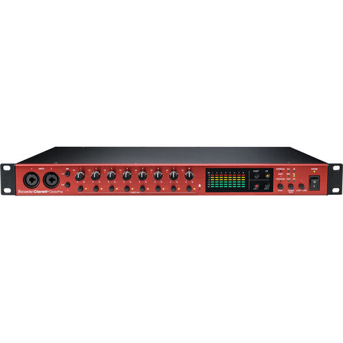 Focusrite Clarett+ OctoPre Eight-Channel Preamp with 24-Bit / 192 kHz Conversion and ADAT I/O - NJ Accessory/Buy Direct & Save