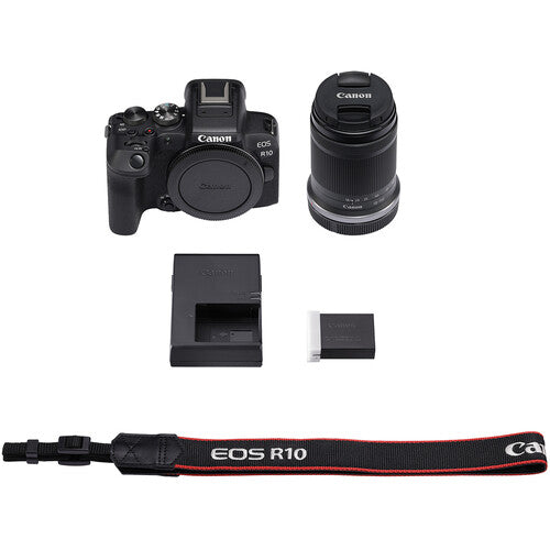 Canon EOS R10 Mirrorless Camera with 18-150mm Lens and Audio Recording Kit + 2 SanDisk 128GB Extreme Memory Card + More - NJ Accessory/Buy Direct & Save