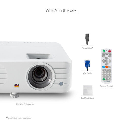 ViewSonic PG706HD 4000-Lumen Full HD DLP Projector - NJ Accessory/Buy Direct & Save