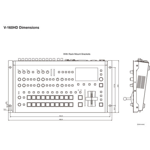 Roland V-160HD Streaming Video Switcher Bundle with Blackmagic Design Micro Converter + HDMI to SDI 3G 8K HDMI Cable + Pearstone 25' SDI Video Cable (BNC to BNC) - NJ Accessory/Buy Direct & Save