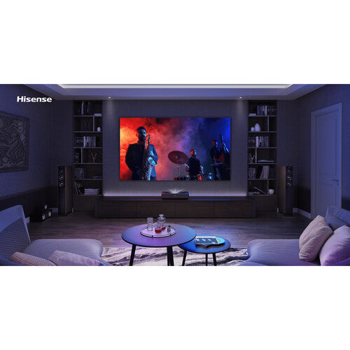 Hisense L5H 2700-Lumen UHD 4K Ultra Short-Throw Laser Smart Home Theater Projector with 120" ALR Screen - NJ Accessory/Buy Direct & Save