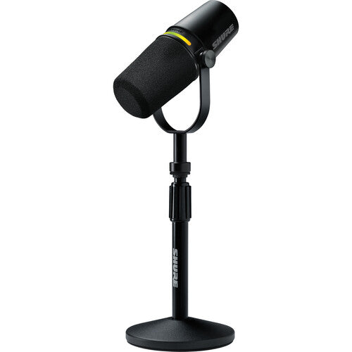 Shure MV7+-K Podcast XLR/USB Microphone Bundle with Gator Desktop Stand (Black) - NJ Accessory/Buy Direct & Save