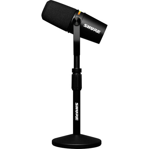 Shure MV7+-K Podcast XLR/USB Microphone Bundle with Gator Desktop Stand (Black) - NJ Accessory/Buy Direct & Save