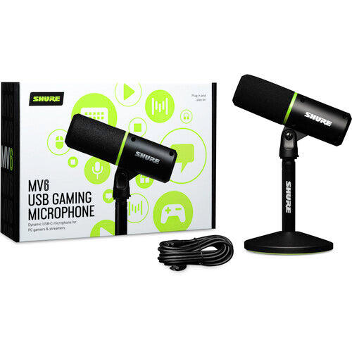 Shure MV6 Cardioid USB Gaming Microphone - NJ Accessory/Buy Direct & Save