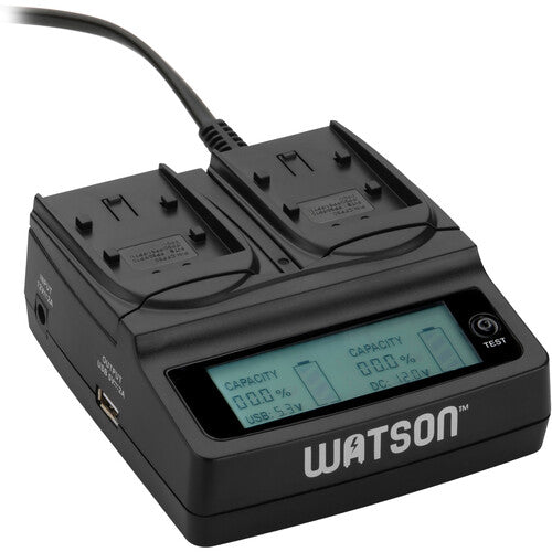 Watson Duo LCD Charger for Sony P, H, & V Series Batteries - NJ Accessory/Buy Direct & Save