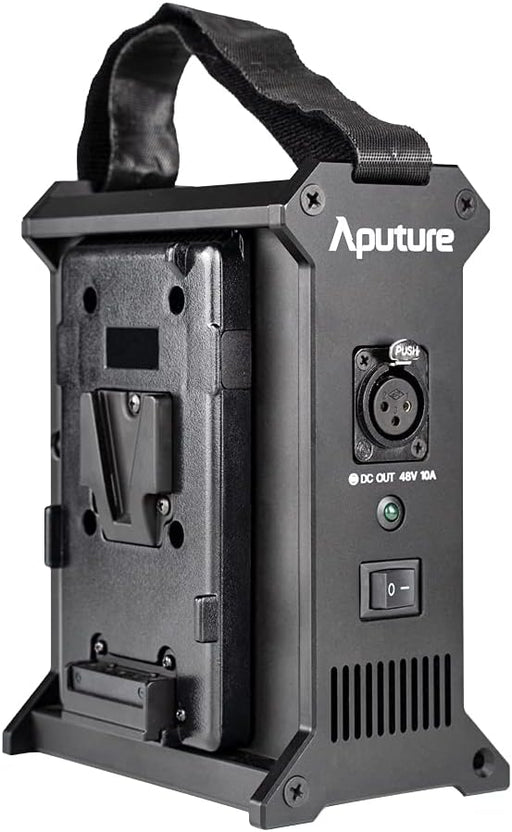 FOMITO Aputure 2-Bay Battery Power Station (V-Mount) Built-in Lighting Clamp Quick Release Plate for Nova P300c, for Amaran 100/200 - NJ Accessory/Buy Direct & Save