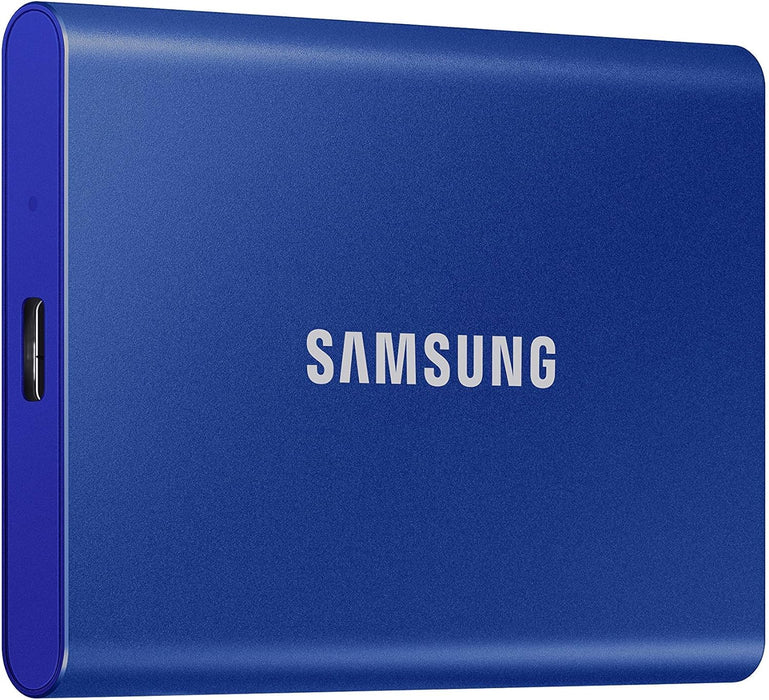 SAMSUNG T7 Portable SSD, 1TB External Solid State Drive, Speeds Up to 1,050MB/s, USB 3.2 Gen 2, Reliable Storage for Gaming, Students, Professionals, MU-PC1T0H/AM, Blue - NJ Accessory/Buy Direct & Save