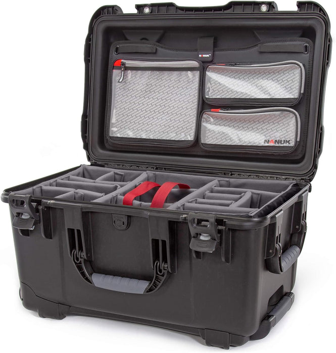 Nanuk 938 Waterproof Hard Case with Lid Organizer and Padded Divider, Black 938-6001 - NJ Accessory/Buy Direct & Save