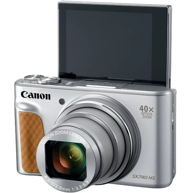 Canon SX740SL PowerShot SX740 HS Digital Camera - Silver - NJ Accessory/Buy Direct & Save