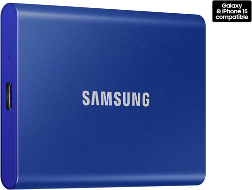 SAMSUNG T7 Portable SSD, 1TB External Solid State Drive, Speeds Up to 1,050MB/s, USB 3.2 Gen 2, Reliable Storage for Gaming, Students, Professionals, MU-PC1T0H/AM, Blue - NJ Accessory/Buy Direct & Save