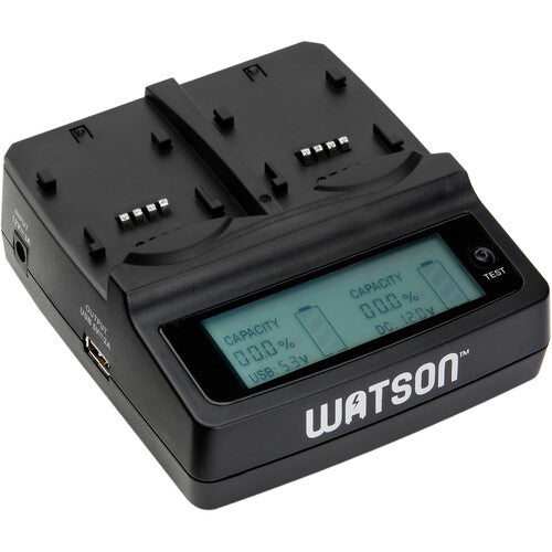 Watson Duo LCD Charger for Sony P, H, & V Series Batteries - NJ Accessory/Buy Direct & Save