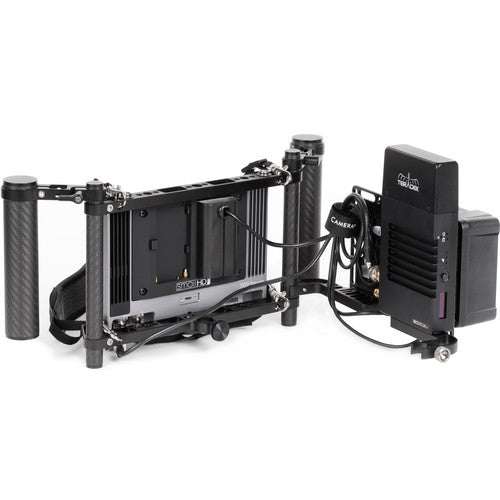 Wooden Camera Director's Monitor Cage v3 with Dual Carbon Fiber Handgrips - NJ Accessory/Buy Direct & Save