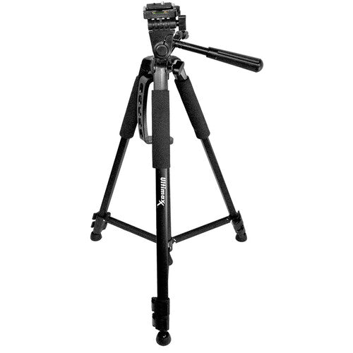 Ultimaxx UM-TR60BK 60" Aluminum Tripod with 3-Way Pan Head and Quick Release (Black)) - NJ Accessory/Buy Direct & Save