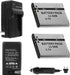 LI-50B Battery 2-Pack Bundle with Rapid Travel Charger and UltraPro Accessory Kit for Select Olympus Cameras Including Stylus Tough 6000, Stylus Tough 6020, Stylus Tough 8000, and Stylus Tough 8010 - NJ Accessory/Buy Direct & Save