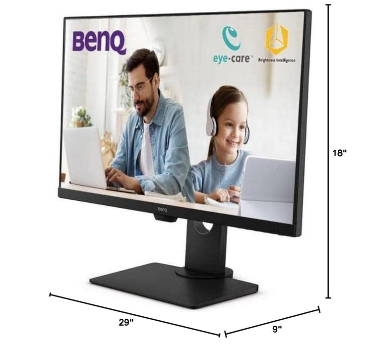 BenQ GW2485TC Office Monitor 24" 1080p | Coding Mode | IPS | Eye-Care Tech | Adaptive Brightness | Height and Tilt screen | Speakers | Noice-Cancelling Mic | Daisy Chain | DisplayPort | HDMI | USB-C