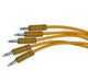 Luigi's Modular Supply Spaghetti Eurorack Patch Cables - Package of 5 Gold/Orange Cables, 36" (90 cm) - NJ Accessory/Buy Direct & Save