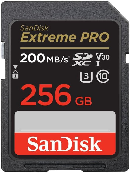 SanDisk 256GB Extreme Pro SDXC UHS-I Memory Card - C10, U3, V30, 4K UHD, SD Card - SDSDXXD-256G-GN4IN - NJ Accessory/Buy Direct & Save