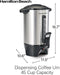 Hamilton Beach 40519 45 Cup Stainless Steel Coffee Urn - NJ Accessory/Buy Direct & Save