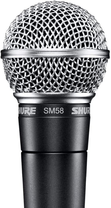 Shure SM58 Pro XLR Dynamic Microphone - Professional Studio & Live Performance Cardioid Mic for Vocals, Podcasting, and Recording (SM58-LC) - NJ Accessory/Buy Direct & Save