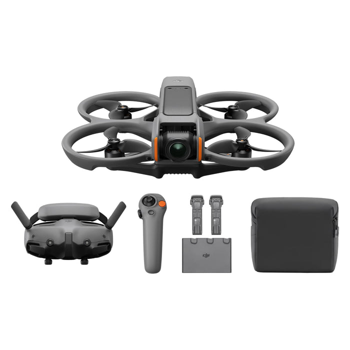 DJI Avata 2 Fly More Combo (1 Battery), FPV Drones with Camera for Adults 4K, Immersive Experience, Built-in Propeller Guard, Easy Flip/Roll, FAA Remote ID Compliant, POV Content Drone, Black