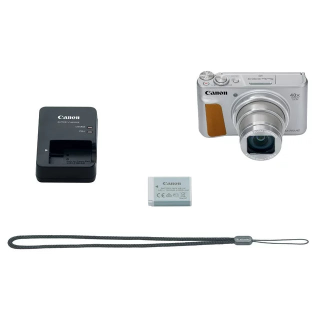 Canon SX740SL PowerShot SX740 HS Digital Camera - Silver - NJ Accessory/Buy Direct & Save