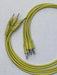 Luigis Modular Supply Spaghetti Eurorack Patch Cables - Package of 5 Yellow Cables, 6 (15 cm) - NJ Accessory/Buy Direct & Save