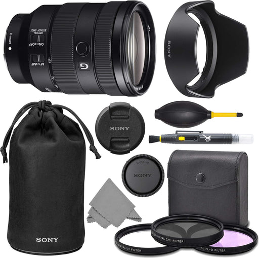 Sony FE 24-105mm f/4 G OSS Lens (SEL24105G) with Pro Kit Combo Bundle - International Version