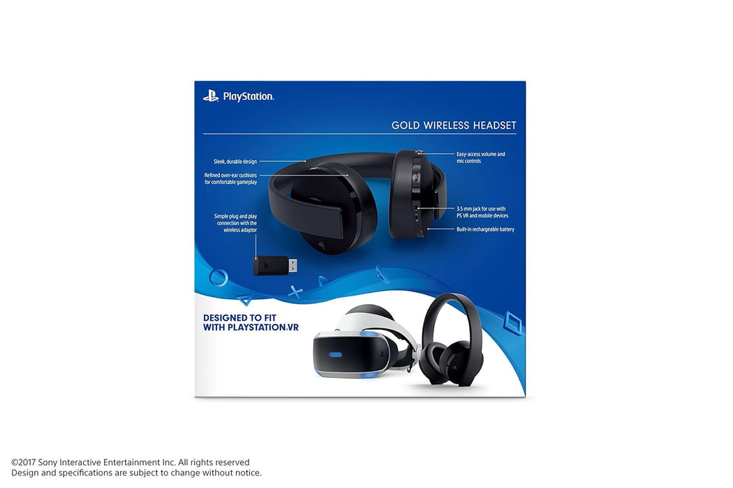 Sony PlayStation Gold Wireless Headset - PlayStation 4 USED 8/10 - NJ Accessory/Buy Direct & Save