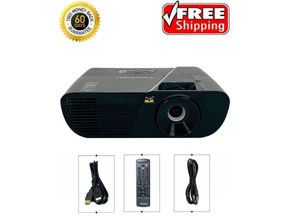 ViewSonic PJD6551W DLP Projector HDMI (Portable) 3300 ANSI Lumens HD 1280 x 800 1080p (FHD) w/Accessories - NJ Accessory/Buy Direct & Save