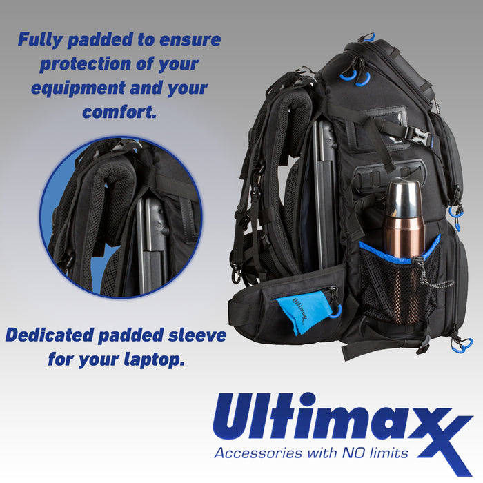 PROFESSIONAL DELUXE CAMERA BACKPACK - NJ Accessory/Buy Direct & Save