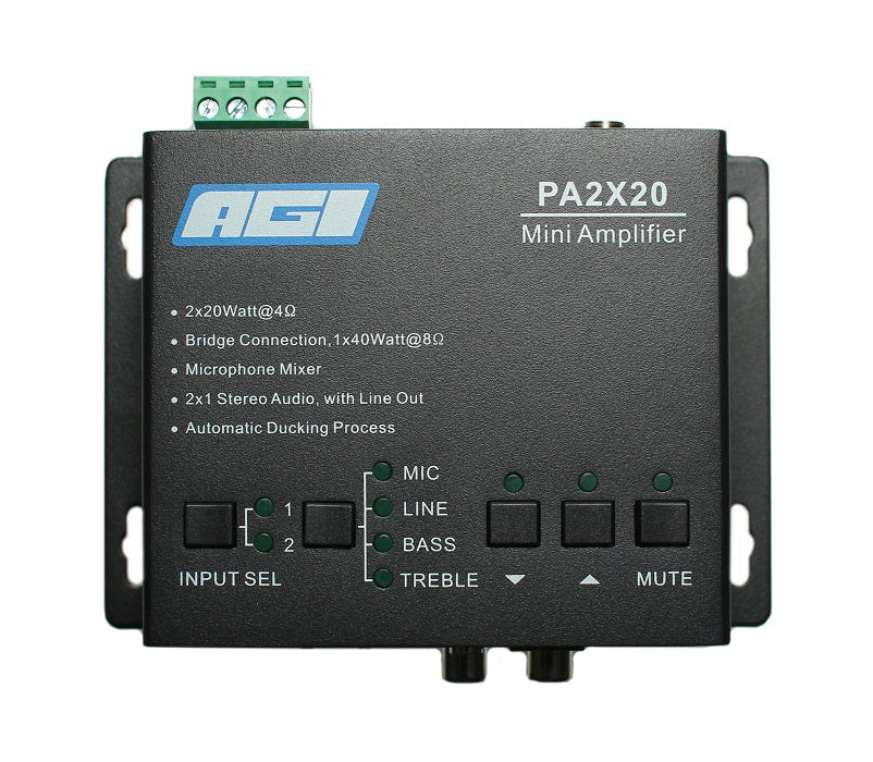 AGI PA2X20 Mini Digital Amplifier top