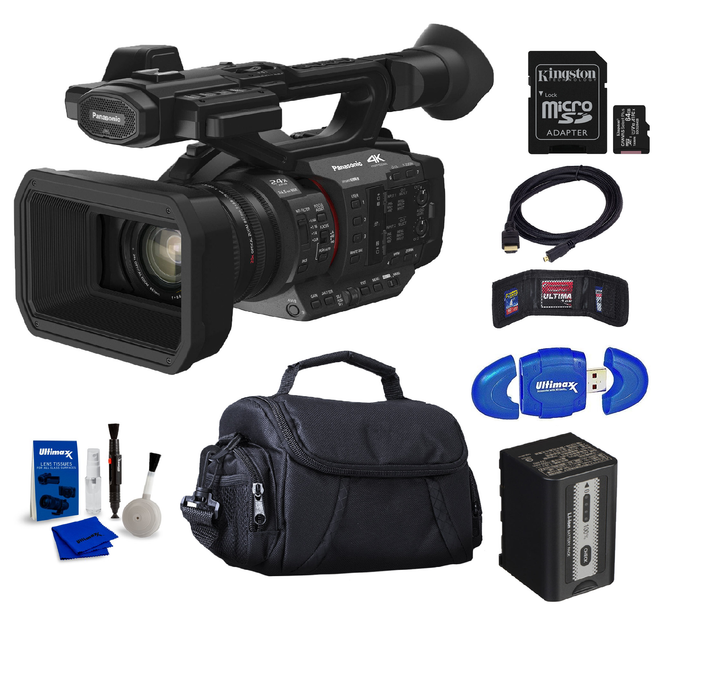 Panasonic HC-X2 4K Camcorder + 64GB Memory Card + Bag + Card Reader + More - NJ Accessory/Buy Direct & Save