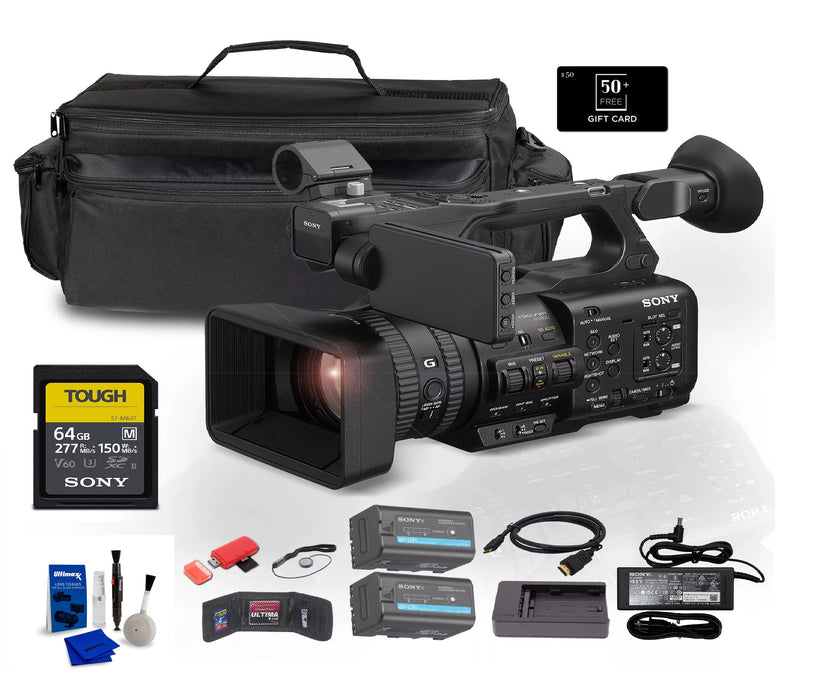 Sony HXR-NX800 4K HDR 1" Sensor NXCAM Camcorder (HXR-NX800) + BP-U35 Battery + 64GB SF-M Tough Series Memory Card + HDMI Cable + ULTIMAXX Cleaning Kit + HDMI Cable + More