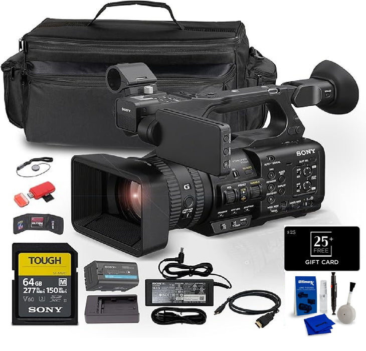 Sony PXW-Z200 4K 1" CMOS Sensor XDCAM Camcorder + 1 x BP-U35 Battery + 1 x 64GB SF-M Tough Series Memory Card  + Telephoto Lens + Buy Direct & Save Gift Card - $25.00