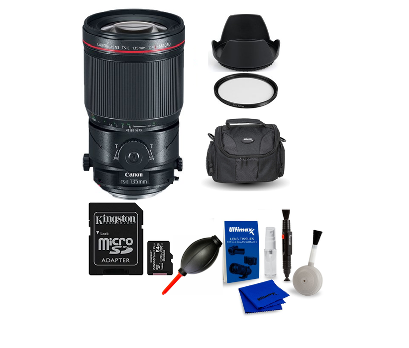 Canon TS-E 135mm f/4L Macro Tilt-Shift Lens-Starter Bundle - NJ Accessory/Buy Direct & Save