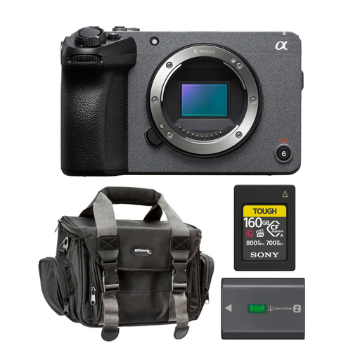 Sony Cinema Line FX30 Super 35 Camera (Body Only) with Memory Card, Rechargeable Batteries Bundle - NJ Accessory/Buy Direct & Save