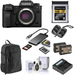 Fujifilm X-H2S Mirrorless Camera, Black - Bundle with 512GB CFexpress Card, CF express card reader, Extra Batteries, Dual Charger, Backpack, Screen Protector, SD Card Case, Cleaning Kit - NJ Accessory/Buy Direct & Save