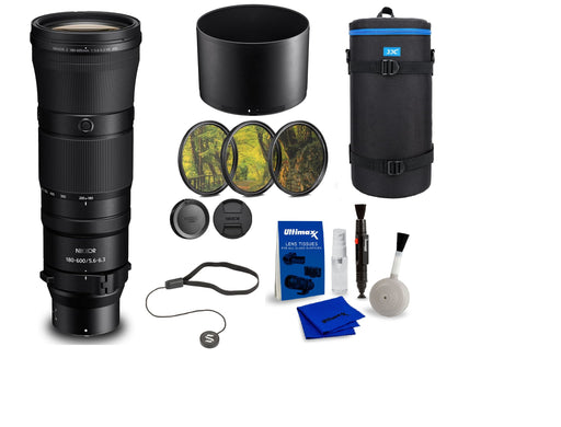 Nikon NIKKOR Z 180-600mm f/5.6-6.3 VR Lens + Filter Kit + Cap Keeper + Cleaning Kit - NJ Accessory/Buy Direct & Save