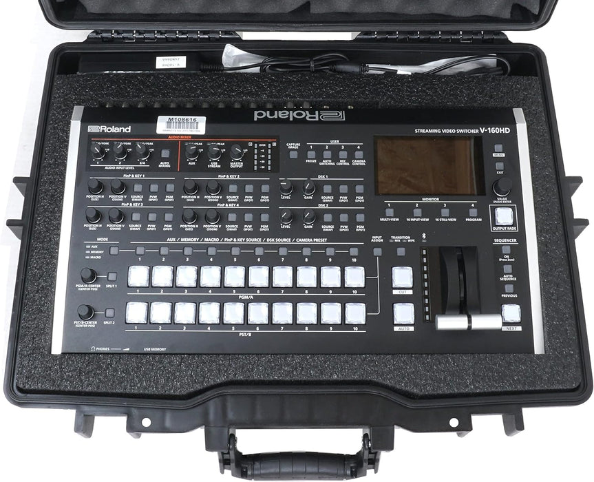 Roland VR-6 HD AV Mixer With Case Club Case fits Roland Mixer +SEETEC P133-9HSD 13.3 Inch Monitor – SM58 Mic – XLR Cable – (2) HDM Cable – Tascam TH07 - NJ Accessory/Buy Direct & Save